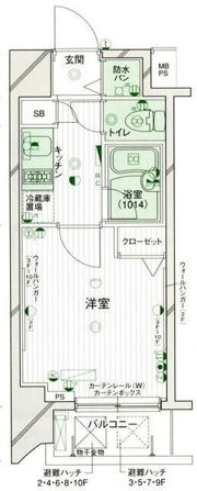 パークウェル早稲田弐番館の間取り画像