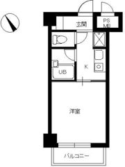スカイコート新宿第8の間取り画像