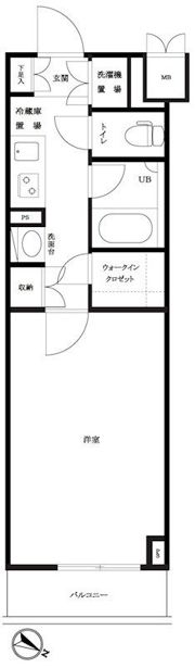 ルーブル三軒茶屋参番館の間取り画像