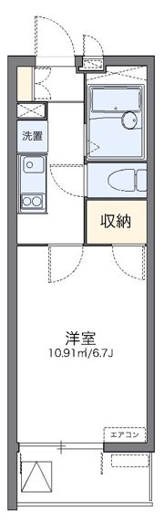 レオパレスライラック久が原の間取り画像