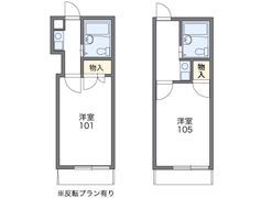 レオパレスハーモニーハイツ川崎の間取り画像