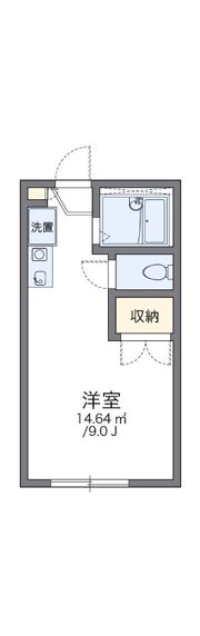 レオパレスしらかばの間取り画像