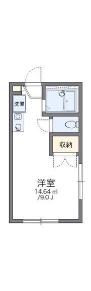 レオパレスしらかばの間取り画像