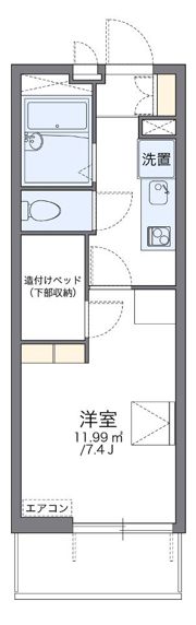 レオパレスサニーウェル 新井の間取り画像
