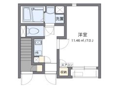 クレイノアクアパレスの間取り画像