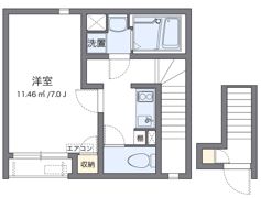 クレイノアクアパレスの間取り画像