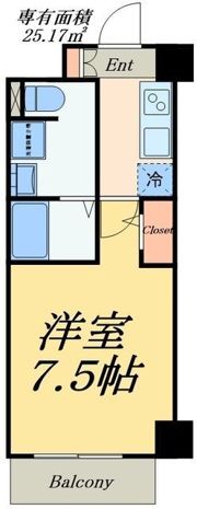 S-RESIDENCE新御徒町Westの間取り画像