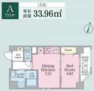 ウテナ西麻布の間取り画像