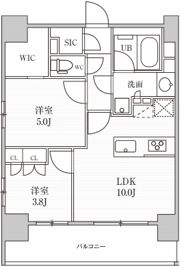 シーズンフラッツ上野稲荷町の間取り画像