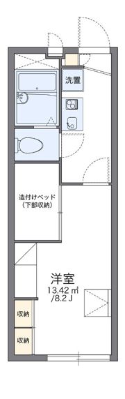 レオパレスハーティハイツの間取り画像