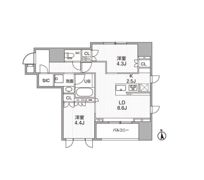 シーズンフラッツ新御徒町の間取り画像