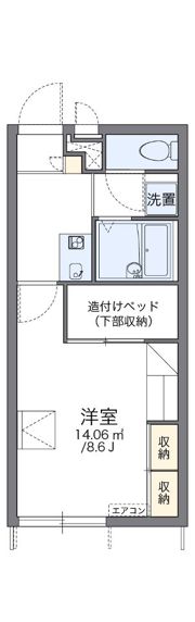 レオパレス日の出の間取り画像