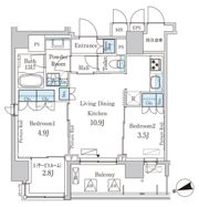 パークアクシス上野グレイスコートの間取り画像