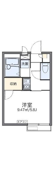 レオパレスヴィラ ゼルコバの間取り画像