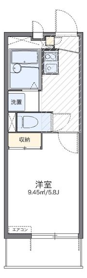 レオパレスラポールⅠの間取り画像