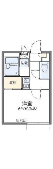 レオパレスルミエール馬場の間取り画像