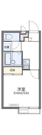 レオパレスルミエール馬場の間取り画像