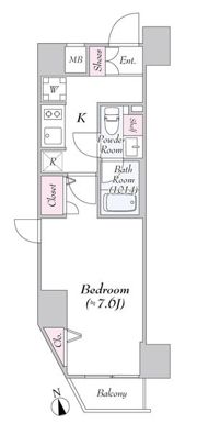 Log三田駅前の間取り画像
