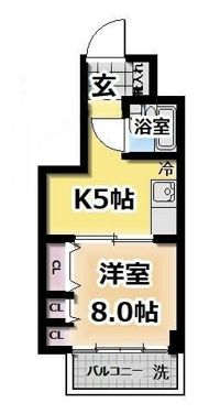 石井ダイアパレス中落合の間取り画像