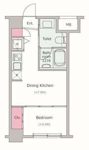 レジディア新川の間取り画像