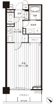 カナーリス月島の間取り画像