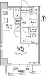 グレイスコート西麻布Ⅰの間取り画像