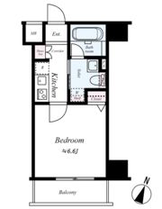 PREMIUM CUBE田町の間取り画像