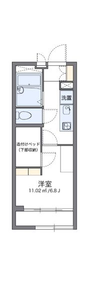 レオパレス参丁目の間取り画像