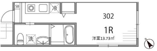 ファブール蒲田の間取り画像