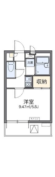 レオパレスKIYOKAWAⅡの間取り画像