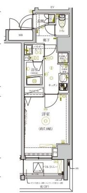 グランヴァン赤坂の間取り画像