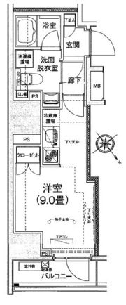 アイルイムーブル日本橋の間取り画像