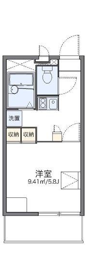 レオパレス多摩川の間取り画像