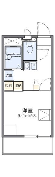 レオパレス多摩川の間取り画像