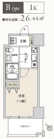 プライマル月島の間取り画像