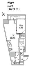 レジディア日本橋馬喰町Ⅱの間取り画像