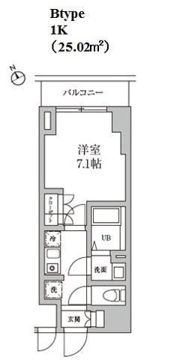 レジディア日本橋馬喰町Ⅱの間取り画像