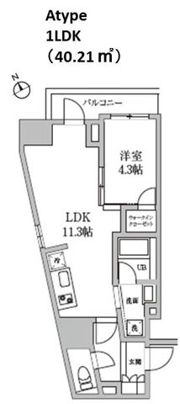 レジディア日本橋馬喰町Ⅱの間取り画像