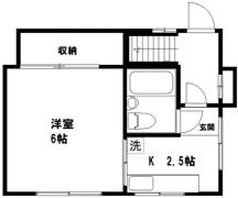 矢島ハイツの間取り画像