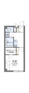 レオパレスラホンテーヌの間取り画像