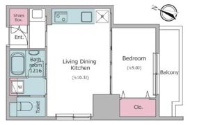 クロスレジデンス日本橋本町の間取り画像