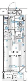 レガリス月島ベイサイドコートの間取り画像