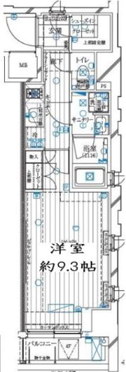 レガリス月島ベイサイドコートの間取り画像