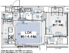 レガリス月島ベイサイドコートの間取り画像