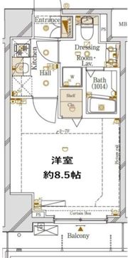 ガリシアグランデ江戸川橋の間取り画像