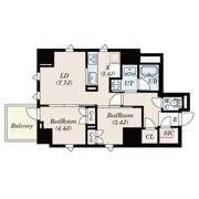 S-RESIDENCE日本橋馬喰町Aereの間取り画像