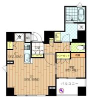 Live Flat茅場町の間取り画像