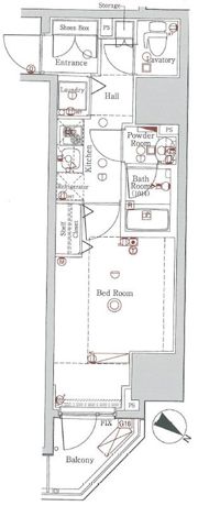 ブレシア日本橋蛎殻町の間取り画像