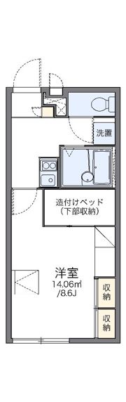 レオパレスインターハイツの間取り画像