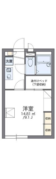 レオパレスFUJIの間取り画像